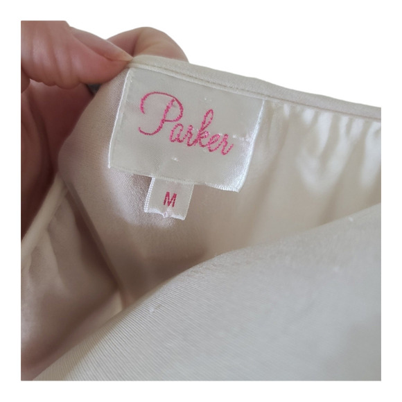 Parker silk cold shoulder boho dress size medium - Picture 7 of 8